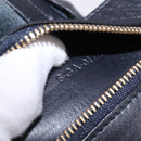 CELINE Vertical Cabas Mall Hand Bag Leather Black Gold Auth 191085-12
