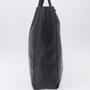 CELINE Vertical Cabas Mall Hand Bag Leather Black Gold Auth 191085-3