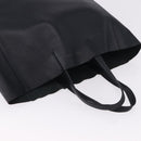 CELINE Vertical Cabas Mall Hand Bag Leather Black Gold Auth 191085-6