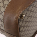 GUCCI GG Supreme Boston Bag PVC Beige Gold Auth 191087-13