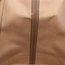 GUCCI GG Supreme Boston Bag PVC Beige Gold Auth 191087-21