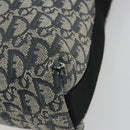 Christian Dior Trotter Canvas Shoulder Bag Navy Silver Auth 191096-10