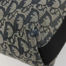 Christian Dior Trotter Canvas Shoulder Bag Navy Silver Auth 191096-12