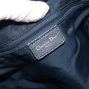 Christian Dior Trotter Canvas Shoulder Bag Navy Silver Auth 191096-16