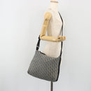 Christian Dior Trotter Canvas Shoulder Bag Navy Silver Auth 191096-23