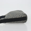 Christian Dior Trotter Canvas Shoulder Bag Navy Silver Auth 191096-5