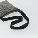 Christian Dior Trotter Canvas Shoulder Bag Navy Silver Auth 191096-7