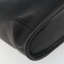 Coach Shoulder Bag Leather Black Gold Auth 191112-16