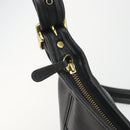 Coach Shoulder Bag Leather Black Gold Auth 191112-10