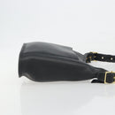 Coach Shoulder Bag Leather Black Gold Auth 191112-3