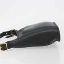 Coach Shoulder Bag Leather Black Gold Auth 191112-4