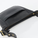 Coach Shoulder Bag Leather Black Gold Auth 191112-6