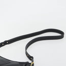 Coach Shoulder Bag Leather Black Gold Auth 191112-8