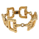 GUCCI Horsebit Bracelet metal Gold Auth 191123M-1