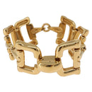 GUCCI Horsebit Bracelet metal Gold Auth 191123M-3