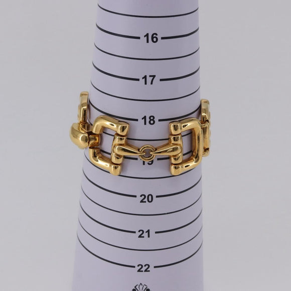 GUCCI Horsebit Bracelet metal Gold Auth 191123M