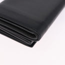BOTTEGA VENETA INTRECCIATO Trifold Wallet Leather Black Auth 191126A-15