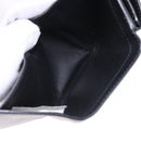 BOTTEGA VENETA INTRECCIATO Trifold Wallet Leather Black Auth 191126A-9