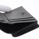BOTTEGA VENETA INTRECCIATO Trifold Wallet Leather Black Auth 191126A-10