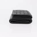 BOTTEGA VENETA INTRECCIATO Trifold Wallet Leather Black Auth 191126A-3