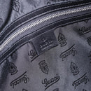 GUCCI Tote Bag Canvas Black Silver 194465 Auth 191127-10