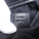 GUCCI Tote Bag Canvas Black Silver 194465 Auth 191127-12