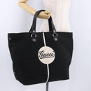 GUCCI Tote Bag Canvas Black Silver 194465 Auth 191127-21