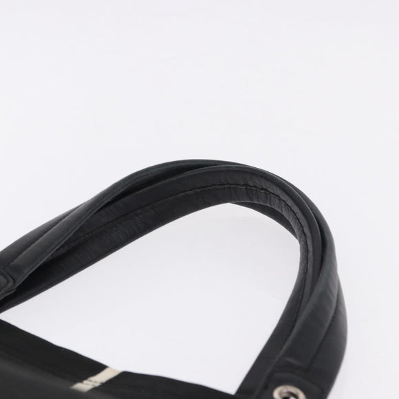 GUCCI Tote Bag Canvas Black Silver 194465 Auth 191127