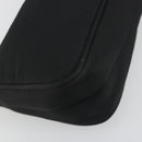 PRADA Accessory Pouch Nylon Black Silver Auth 191130A-9