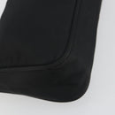 PRADA Accessory Pouch Nylon Black Silver Auth 191130A-16