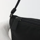 PRADA Accessory Pouch Nylon Black Silver Auth 191130A-10