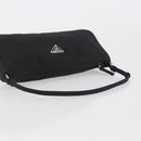 PRADA Accessory Pouch Nylon Black Silver Auth 191130A-7