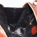 GUCCI Vanity Hand Bag Patent Leather Bordeaux Gold 000 270 0323 Auth 191132-18