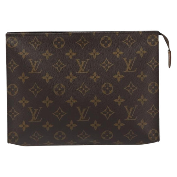 LOUIS VUITTON Monogram Poche Toilette 26 Pouch M47542 LV Auth 191134