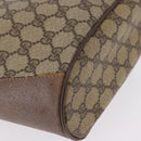 GUCCI GG Supreme Web Sherry Line Bag PVC Beige Gold 41 02 034 Auth 191135-16