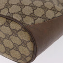 GUCCI GG Supreme Web Sherry Line Bag PVC Beige Gold 41 02 034 Auth 191135-17
