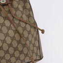 GUCCI GG Supreme Web Sherry Line Bag PVC Beige Gold 41 02 034 Auth 191135-9