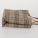 BURBERRY Nova Check Blue Label Bag Canvas nylon 4 Set Brown Beige Auth 191136-17