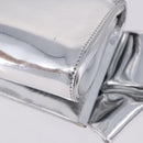 Christian Louboutin Clutch Bag Leather Silver Auth 191142-16