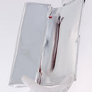 Christian Louboutin Clutch Bag Leather Silver Auth 191142-8