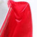 Christian Louboutin Clutch Bag Leather Silver Auth 191142-17