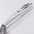 Christian Louboutin Clutch Bag Leather Silver Auth 191142-5