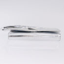 Christian Louboutin Clutch Bag Leather Silver Auth 191142-6