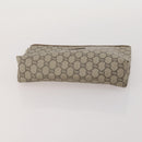 GUCCI GG Supreme GG Plus Supreme Clutch Bag PVC 3 Set Beige Navy Auth 191143-12