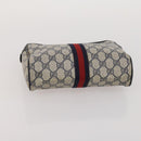 GUCCI GG Supreme GG Plus Supreme Clutch Bag PVC 3 Set Beige Navy Auth 191143-18