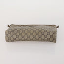 GUCCI GG Supreme GG Plus Supreme Clutch Bag PVC 3 Set Beige Navy Auth 191143-6