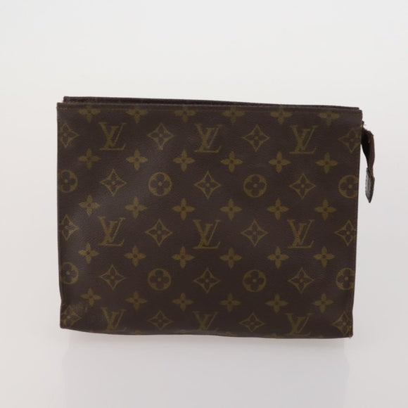 LOUIS VUITTON Monogram Vernis Clutch Bag 5 Set Beige LV Auth 191145