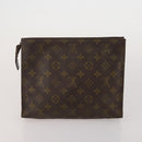 LOUIS VUITTON Monogram Vernis Clutch Bag 5 Set Beige LV Auth 191145-14