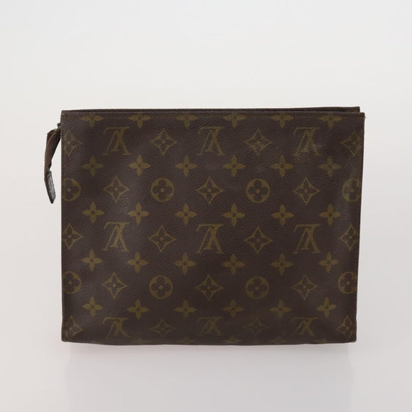 LOUIS VUITTON Monogram Vernis Clutch Bag 5 Set Beige LV Auth 191145