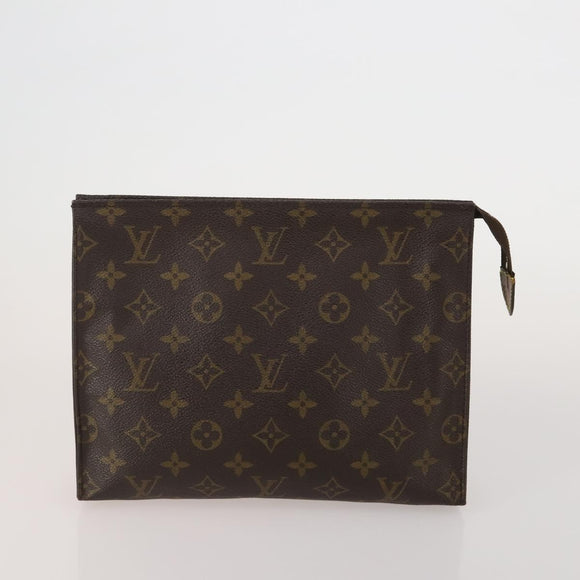 LOUIS VUITTON Monogram Vernis Clutch Bag 5 Set Beige LV Auth 191145